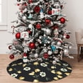 thumbnail image 5 of Sikiie Daisy 30-48 inches {designName} Print Christmas Tree Skirt Snowman Xmas Tree Skirt with Edge Christmas Decorations for Holiday Party36", 5 of 7