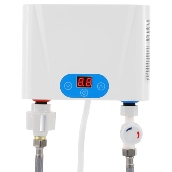 220V 5.5KW Mini Electric Tankless Water Heater, Instant Hot Water Heater with Touch Control, Wall Mounted, for Kitchen, Bathroom