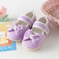 thumbnail image 2 of Biekopu Baby Girls Shoes, Soft Sole Bow Crib Shoes Non-slip Toddler Shoes for Casual Daily, 2 of 6