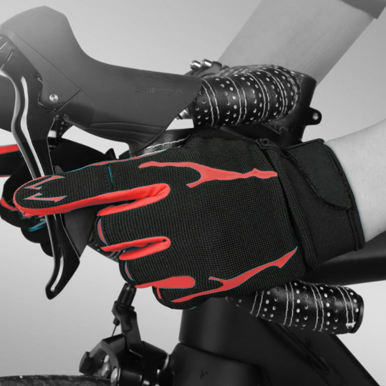 Heldig Cycling Gloves Mountain Bike Full Finger Protection for Men Women Touchscreen Bicycle Road Bike Gloves for Riding Running Driving Outdoor