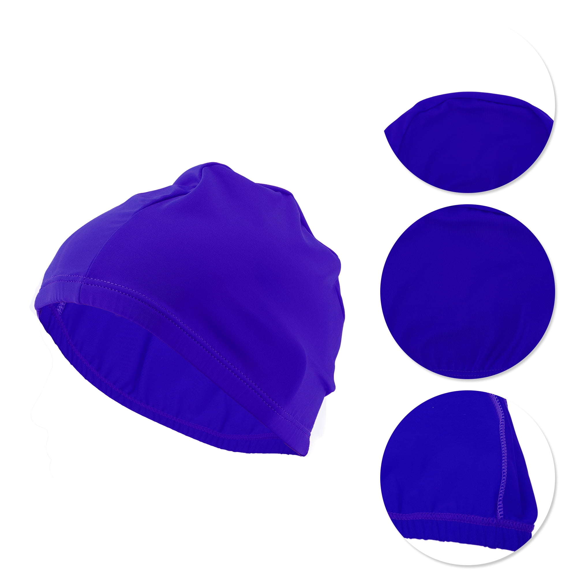 Unique Bargains Elasticity Swim Cap Measuring for Comfortable Fit Blue
