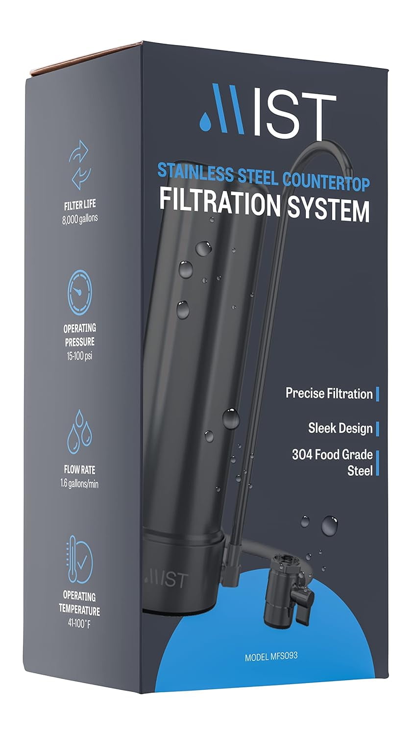 Mist MFC093 Countertop Water Filter Replacement for Mist Countertop Filtration System, Compatible with MFS093, 8000 Gallon Capacity