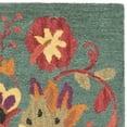 thumbnail image 3 of SAFAVIEH Blossom Mary Floral Flames Wool Runner Rug, Blue/Multi, 2'3" x 6', 3 of 5