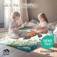thumbnail image 4 of ODIKA 6'x9' Machine Washable Non-Slip Area Rug, Floor with Non Skid Support and Artistic Sea Inspired Print High Traffic Rug, Brown, 60370, 4 of 7