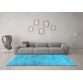 thumbnail image 3 of Ahgly Company Indoor Rectangle Abstract Light Blue Modern Area Rugs, 3' x 5', 3 of 4