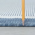 thumbnail image 2 of Tayse Eco Area Rug ECO1102 Transitional Blue Banded Lines 5' 3" x 5' 3" Round, 2 of 2