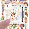 thumbnail image 6 of 35pcs-50pcs Cute Musical Stickers Animal Band Stickers Cartoon Instrument Stickers for Laptops Notebooks Suitcases, 6 of 9