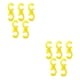 thumbnail image 1 of Naiovety Paquete de 5 accesorios para bicicletas, accesorios para bicicletas, líneas de almacenamiento, colectores de cables, tubos, Amarillo 2piezas, 1 of 6