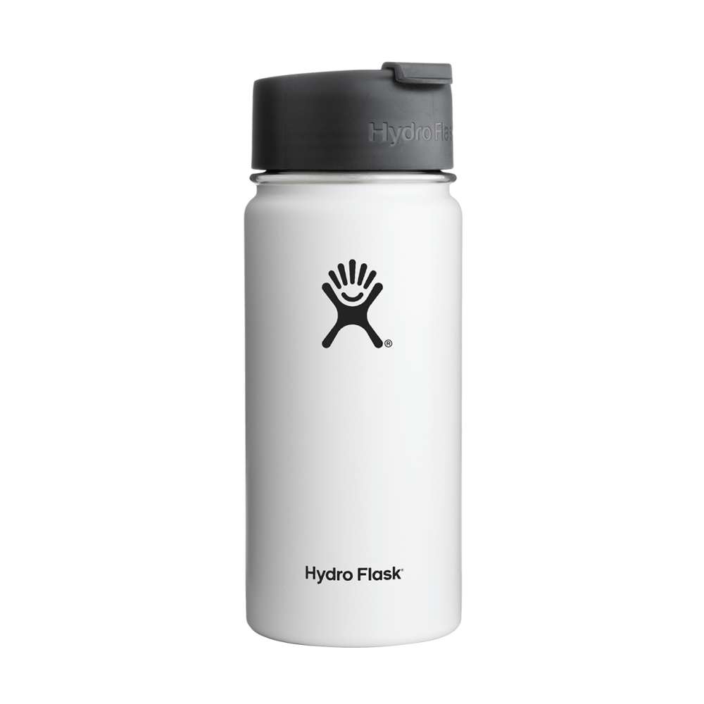 Hydro Flask Wide Mouth Flip Lid 16 oz Arctic White