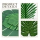 thumbnail image 5 of KAKOWELY 60 hojas artificiales de monstera para mesa de comedor hawaiana., 5 of 5