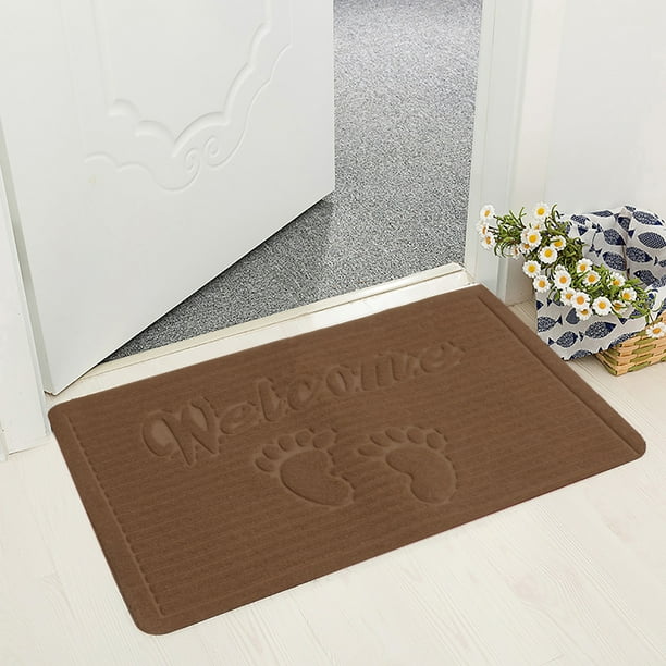 Washable NonSlip Indoor/Outdoor Doormat ,Rubber Backed Carpet Doormat