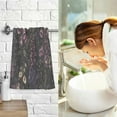thumbnail image 7 of Yayeee 100% Cotton Hand Towels for Bathroom 16" x 28" Soft Absorbent Kitchen Towel, Dark Gothic Floral, 7 of 7