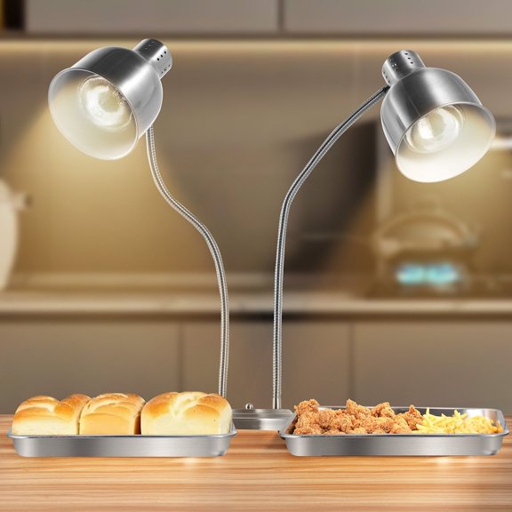 Stainless Steel Food Heat Lamp for Keeping Food Warm, Ideal for Home Kitchen & Commercial Buffet