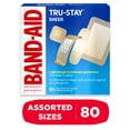 thumbnail image 3 of Band-Aid Brand Tru-Stay Sheer Adhesive Bandages, Assorted, 80 Count, 3 of 10