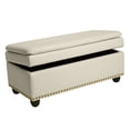 thumbnail image 2 of BrylaneHome 400 Lbs. Weight Capacity Extra Wide Studded Ottoman, 2 of 6