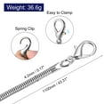thumbnail image 2 of Uxcell Purse Chain Strap, 43"x0.17" Purse Straps Shoulder Replacement Strap DIY, Silver, 2 of 5