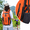 Orange, variant on Black 40L Large Capacity Water Resistant Hiking Backpack Multi Compartment With Hip Belt For Outdoor Travel Camping