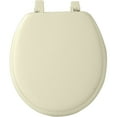 thumbnail image 3 of Achim Fantasia 17" Soft Standard Vinyl Toilet Seat, One Size Fits All, Bone White, 3 of 3