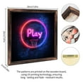 thumbnail image 2 of Basketball NeonPlay Wooden Sign Wall Plaque - Vintage Art Decoration, Wall Decoration - Ideal Gift For Home Decoration, Living Room, Bathroom, Bedroom, Garden, Dining, Bar, Cafe, Festival Party Dec, 2 of 7