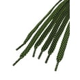 thumbnail image 3 of INSPIRE CHIC Unisex Double Layer Flat Hollow Shoelaces for Sneaker 140 cm/55" Black-Green, 3 of 4