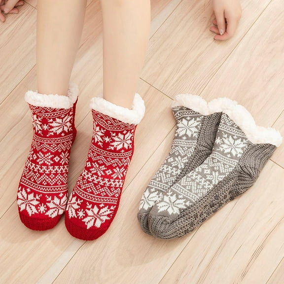 Yoyauz Women's Slippers, Plush Socks, Fluffy And Comfortable, Cabin Warm, Soft And Thick In Winter, Comfortable Wool Non-Slip Home Socks