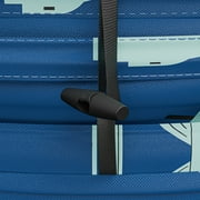 Leisure 30 Gallon Collapsible Indoor Oxford Fabric Recycling Bin, Blue