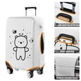 thumbnail image 5 of Stretch Luggage Cover L(25-28in)– Elastic Travel Suitcase Protector with Handle Openings & Bottom Closure, Washable Polyester Spandex Cover for 18"-32" Suitcases, S/M/L/XL Size, 5 of 6