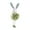Green, variant on 8.6 Inch Easter Bunny Figurines - Pastel Color Plush Bunny Hanging Ornaments for Easter Decoration, Spring Tea Party, Baby Shower Supplies and Holiday Home Tabletop Centerpieces