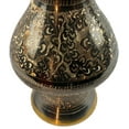thumbnail image 4 of Natural Geo Vase de Table Élégant en Laiton Noir/or de 10 Po, 4 of 5