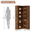thumbnail image 3 of 71.8 inches Corner Bookcase,Corner Bookshelf,Tall Bookcase 5 Tier L-Shaped Corner Shelf Large Display Rack,Large Display with Storage,Large Freestanding Corner Bookshelves for Bedroom Living Room Home, 3 of 7