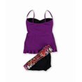 thumbnail image 2 of Profile Womens Starlet Aztec 2 Piece Tankini, Purple, 10, 2 of 2