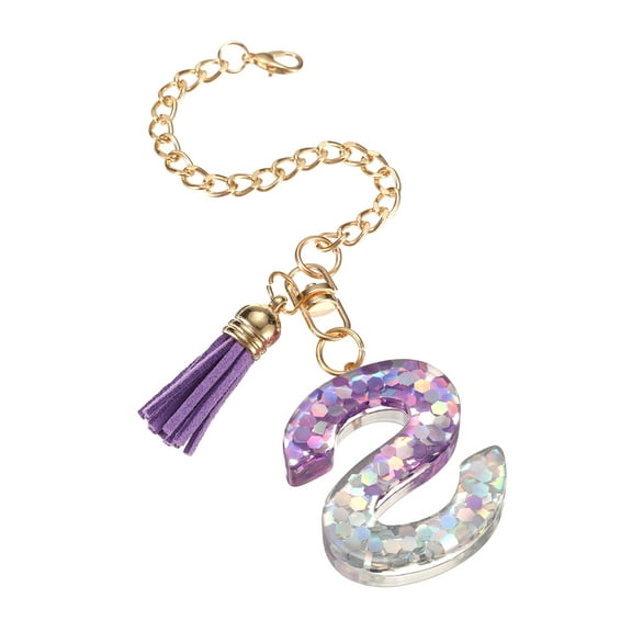 Letter S Cup Chain, Bag Chain, Key Chain, Cute Decor Accessories (Hexagon-Shaped)