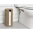 thumbnail image 4 of Free Standing Toilet Paper Holder with Flip Top Lid, 3 Roll Storage for Bathroom, 4 of 6