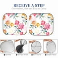 thumbnail image 5 of Picia Colorful Flowers 2 Piece Car Windshield Sun Shade Foldable | Foldable Sun Shield for Front Window Blocks UV Rays and Keeps Your Vehicle Cool-Medium, 5 of 7