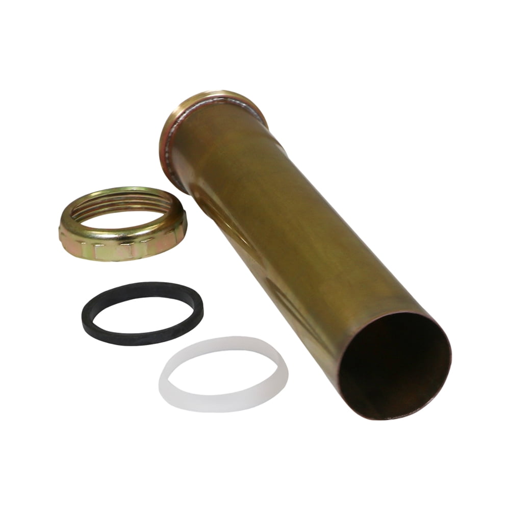 Highcraft 20-24122 Slip Joint Extension Tube for Tubular Drain Applications, 1-1/2 in. x 12 in., 20GA Brass