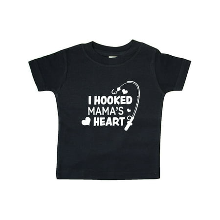 

Inktastic I Hooked Mama s Heart with Fishing Rod Gift Baby Boy or Baby Girl T-Shirt