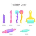 thumbnail image 1 of Herramientas de juego de masa para niños, accesorios de masa, moldes de dinosaurio, cortador de rodillo de fruta, tijera, molde de arcilla para plastificar, Juguetes DIY para niños, 1 of 2