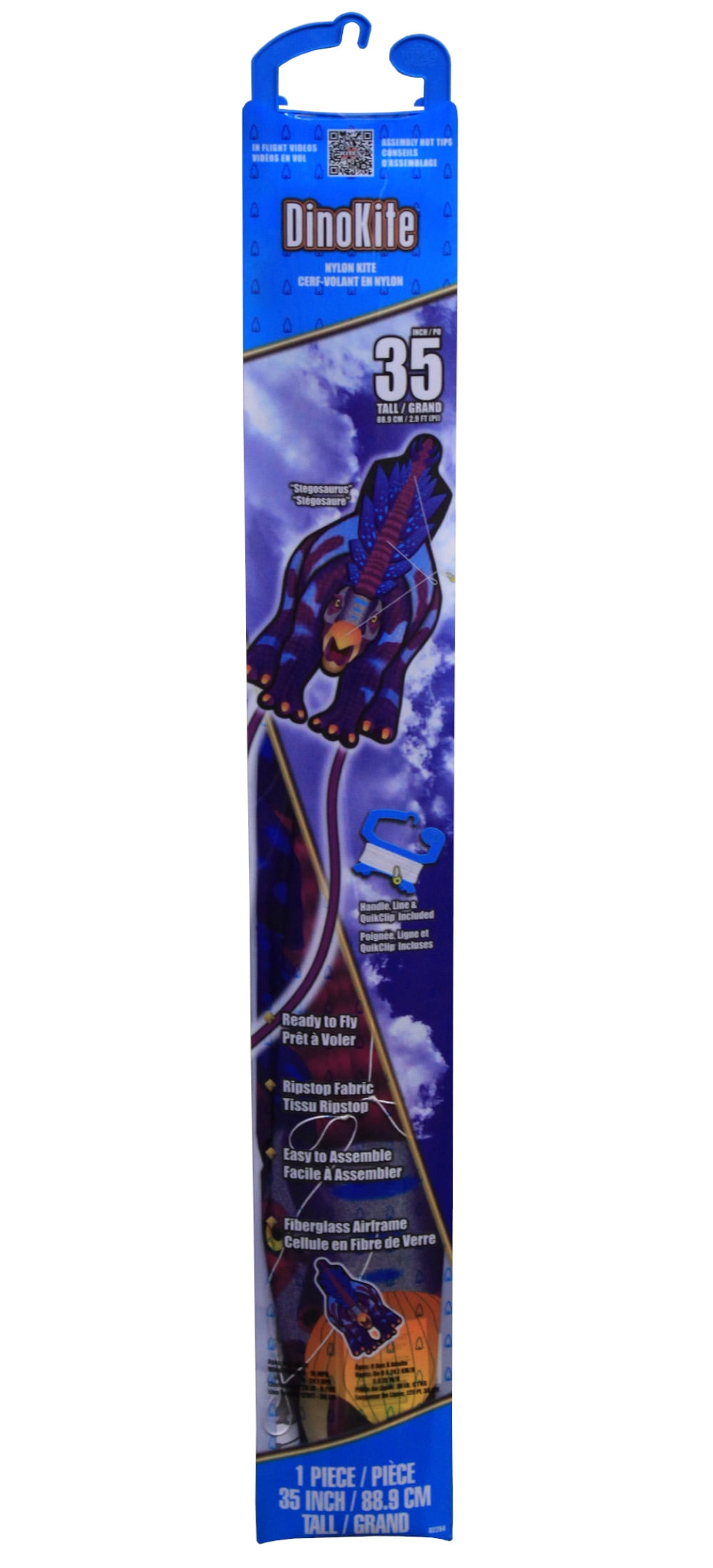 X Kites Nylon DinoKites 35" Stegosaurus Dinosaur Kite