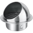 thumbnail image 1 of Grille d'Aération Ronde en Acier Inoxydable pour Mur Extérieur Couverture de Grille d'Aération 80mm, 1 of 5