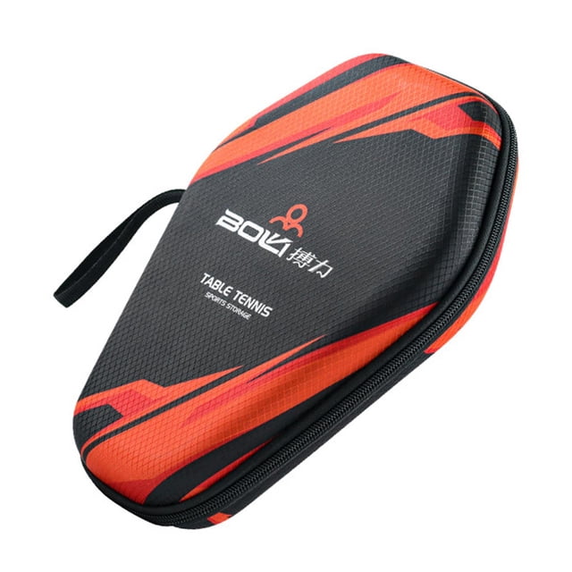 S SERENABLE Pickleball Racket Cover EVA Table Tennis Racket Cover for Competition Sports Red Black