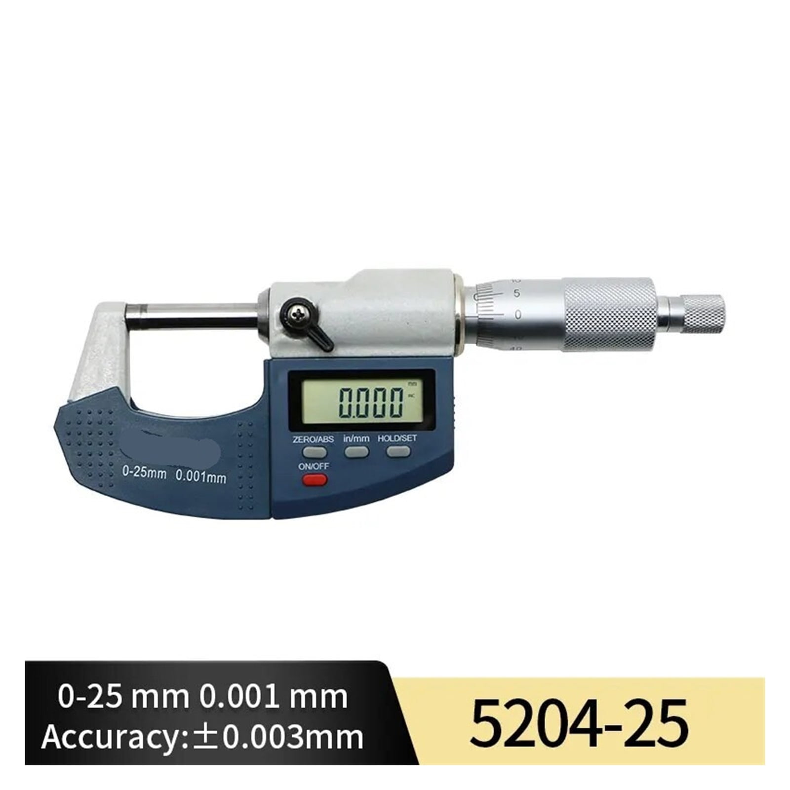 0.001mm Electronic Outside Micrometer 0-25mm Digital Micrometer Electronic Digital Caliper Gauge ,Easy to Use