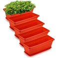 thumbnail image 1 of 5 pack 17 pulgadas flor ventana caja de plástico Feliz Sencillez, 1 of 5