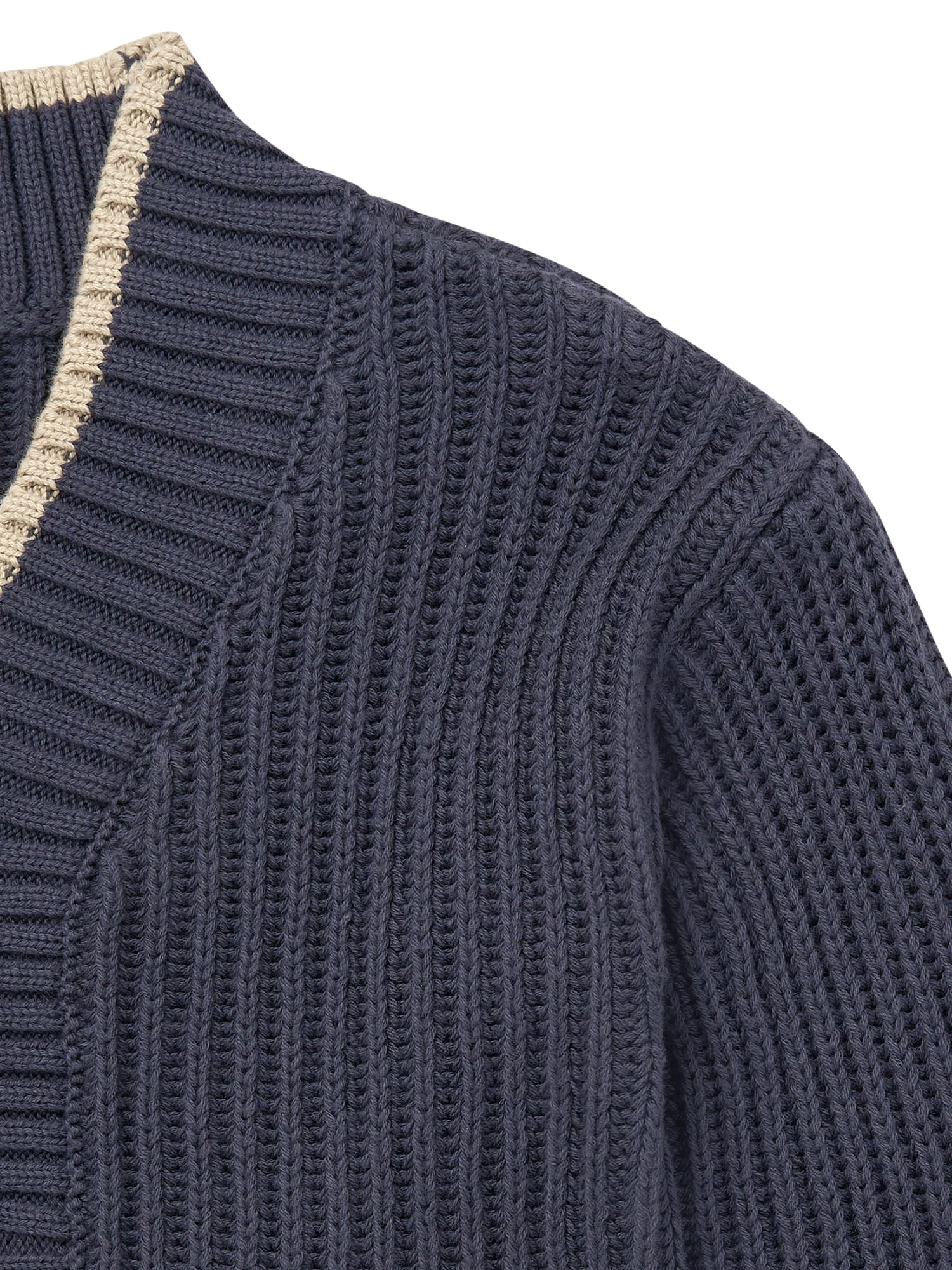 Modern Moments by Gerber Toddler Boy Sweater Knit Shawl Cardigan, Sizes 12 Months - 5T