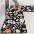 thumbnail image 2 of Kitchen Rugs Sets Of 2,Pioneer Flower Floral Print Pattern Anti Fatigue Kitchen Mat Rugs Non Slip Washable,Decorative Kitchen Floor Mats for Kitchen,Sink,Laundry,17"x47"+17"x47", 2 of 5