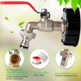thumbnail image 4 of Adaptador de Válvula Tote de Latón 1/2 pulg. para Tanques de Agua de 275 a 330 Galones, 4 of 9