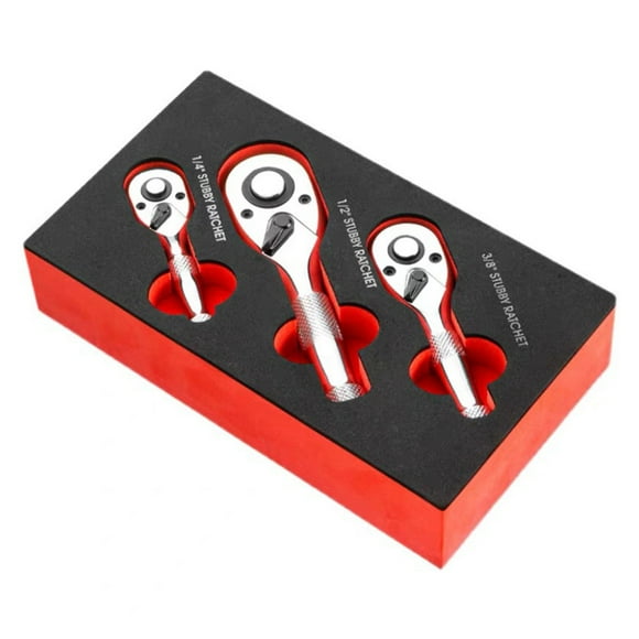 1/2 3/8 1/4 Inch Drive Stubby Ratchet Flex Head Ratchet Set Mini Stubby Ratchet Wrench