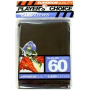 Player's Choice Yu-Gi-Oh! Black Sleeves (Pack of 60) - Designed for Smaller Gaming CCGs - Deck Protectors - Ideal for YuGiOh!