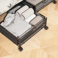 thumbnail image 5 of Contenedores de Almacenamiento para Edredones Debajo de la Cama, Cajón de Hierro con Ruedas de Gran Capacidad para Ropa, Mantas, Organizador de Zapatos Plegable, Color, 5 of 5