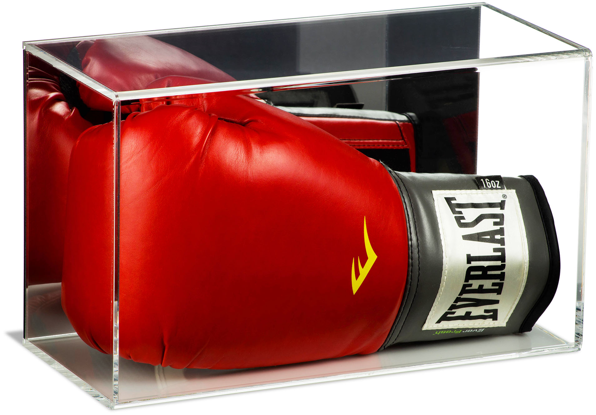 Acrylic Table Top Full Size Boxing Glove Display Case with Mirror (A044