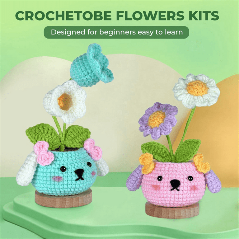 Crochet Kit for Beginners, 105PCS Crochet Starter Kit with 18